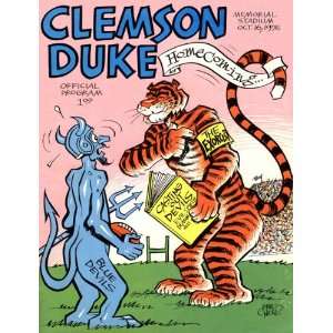  1976 Clemson Tigers vs. Duke Blue Devils 36 x 48 Canvas 