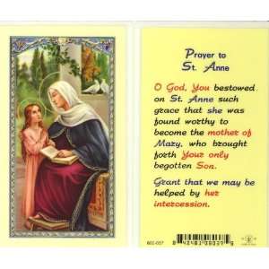  St. Anne Prayer Holy Card (800 037) (E24 611)