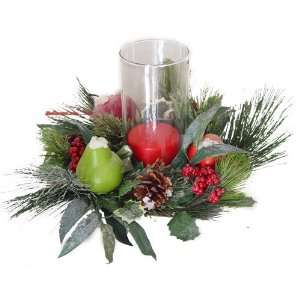  Christmas fruit candle ring with globe