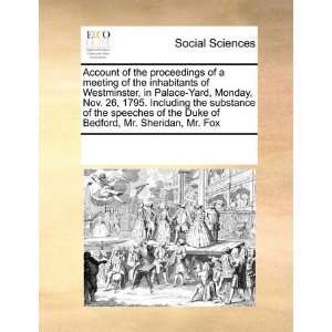  Account of the proceedings of a meeting of the inhabitants 