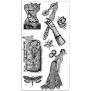  Graphic45 Olde Curiosity Shoppe 3 Cling Stamp (Hampton 