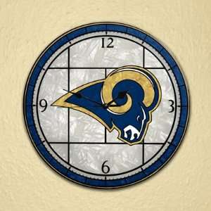  NFL St. Louis Rams Stained Glass Wall Clock