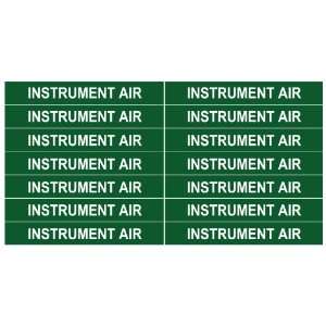 INSTRUMENT AIR ____Gas Pipe Tubing Labels__ 3/8 