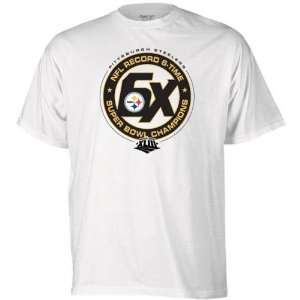  Piitsburgh Steelers 6 Timer Super Bowl Champs T Shirt 