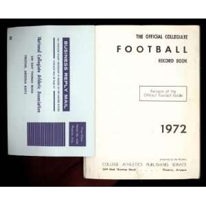   COLLEGIATE FOOTBALL RECORD BOOK Extracts of the Official Football