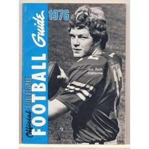  Official Collegiate Football Guide 1976 (Joe Roth on cover 