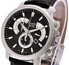 CASIO BEM 506L 1 Beside Chronograph Watch Leather Band