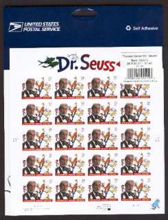 PO Sealed 3835   Dr. Seuss Full Mint Sheet, MNH  