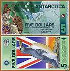 Antarctica, $5, Polymer, 31 3 2008, NEW, UNC Britannia