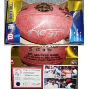 Ricky Williams Signed 2003 Pro Bowl NFL Game Ball  Sports 