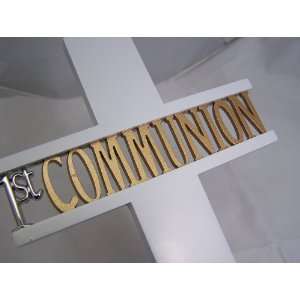  8.5 White First Communion Cross