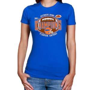   Blue 2011 Outback Bowl Champions T shirt (Small)