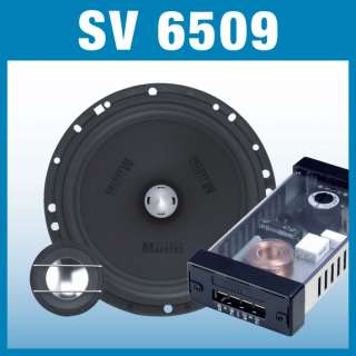 German Maestro SV 6509 6.5 Car 2 Way Component Coaxial System 195W 