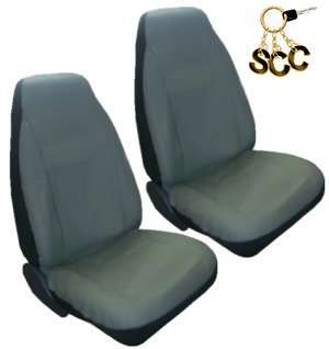 SEAT COVERS Car Truck SUV Synthetic Leather Grey 5/pc  