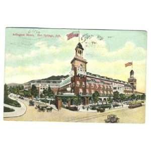  Arlington Hotel Postcard Hot Springs Arkansas 1908 