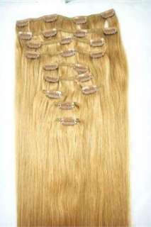   10pcs 180g HUMAN HAIR CLIP IN EXTENSION 7 More Color Available  