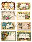 Vintage Gift Cards ~ Label Collage Sheet A124