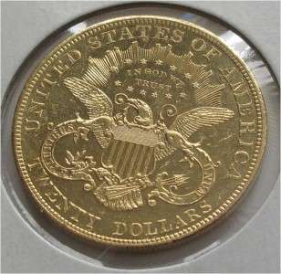 USA 20 DOLLARS GOLD EAGLE COIN DOLLAR 1904 XF/AU  