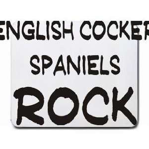  English Cocker Spaniels Rock Mousepad