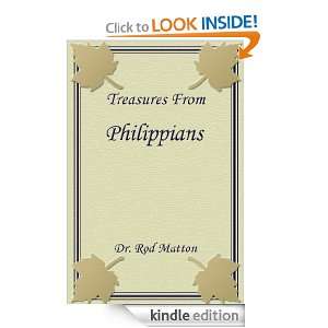 Treasures from Philippians (Mattoons Treasures) Rod Mattoon  