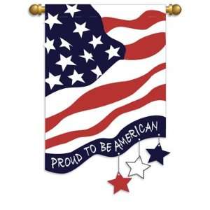  Proud to be American Garden Flag Banner 29 x 42 Patio 