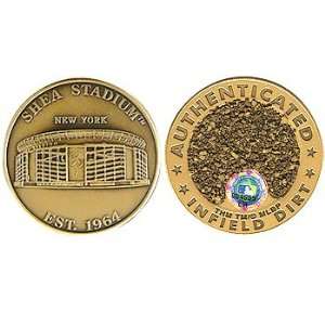  NY Mets Shea Stadium Dirt Coin 
