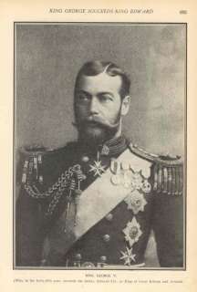 1910 England King George V Queen Mary King Edward VII  