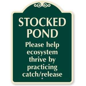   By Practicing Catch/Release Designer Signs, 24 x 18