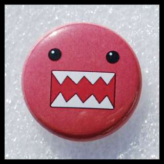 Domo Kun Vampire   PINK   Funny Face   Cartoon   Button  