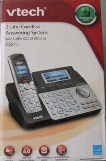Vtech DS6151 Cordless Phone System 2 Line DECT6.0 New 735078016584 