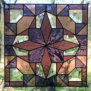NEW 12 Stained Glass Quilt Pattern SQ Suncatcher 1204  
