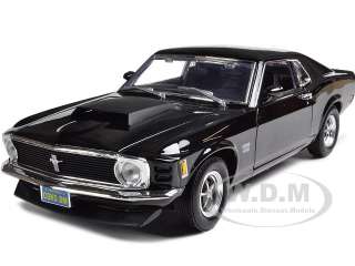 1970 MUSTANG BOSS 429 BLACK 118 DIECAST MODEL CAR BY MOTORMAX 73154 