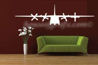 Military Army C 130 Airplane wall art decor vinyl decal  