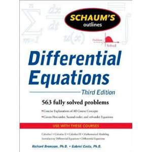  by Richard Bronson Schaums Outline of Differential 