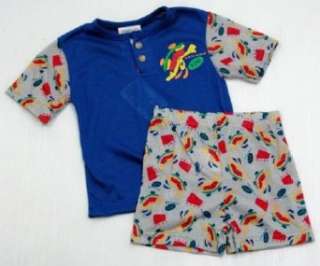  Boys Infant and Toddler Summer Pajamas   12 months ONLY Clothing