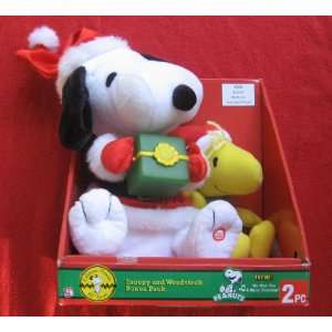  Animated Snoopy and Woodstock Christmas Set Toys & Games