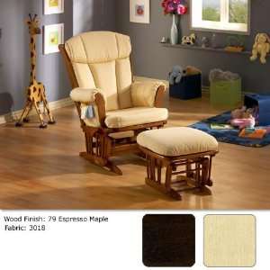    Dutailier Nursery Multiposition and Recliner Wood Glider Baby