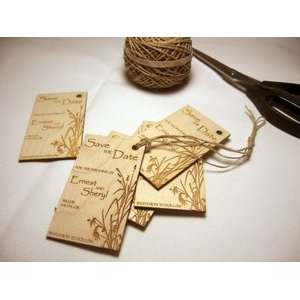 Save The Date Engraved Wood Hangings   50 Handmade Hangings  