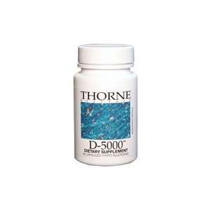 Thorne Research   D 5000 (5000 IU Preservative Free Vitamin D3)   60s