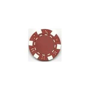  Dice Mold Poker Chips, Red, Clay, 11.5 Grams, Set of 25 