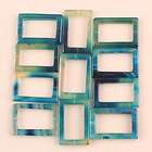 Blue Agate (20 22)x15mm Rectangle Beads 16.5 Strand  
