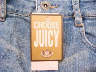 NWT Juicy Couture Bunny Repair PatchedG Denim Skirt 10  