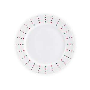 Mikasa Christmas Cheers Dots And Stripes Dots Round Platter  