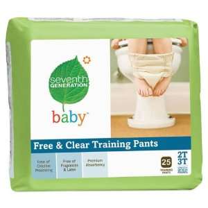 Seventh Generation   Chlorine Free Baby Training Pants, 2T   3T (up to 