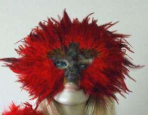 HALLOWEEN MASK Red SAMBA Costume  S4  
