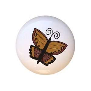 Butterfly Butterflies Monarch Drawer Pull Knob