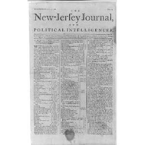  New Jersey Journal and Political Intelligence,1789