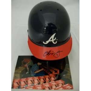  Chipper Jones Autographed Atlanta Braves Mini Helmet 