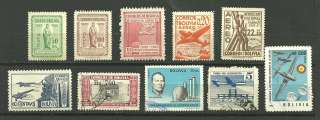 10 BOLIVIA Stamps Nice Airmail collection 5 MNH & 5 used  