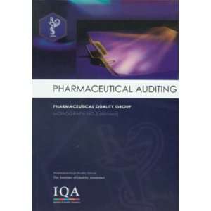  Pharmaceutical Auditing (9780906810682) Books